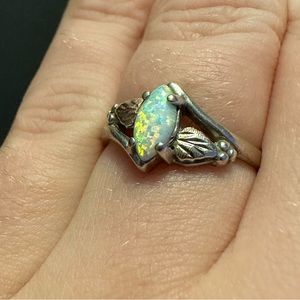 Real Opal, Copper, & Silver Ring